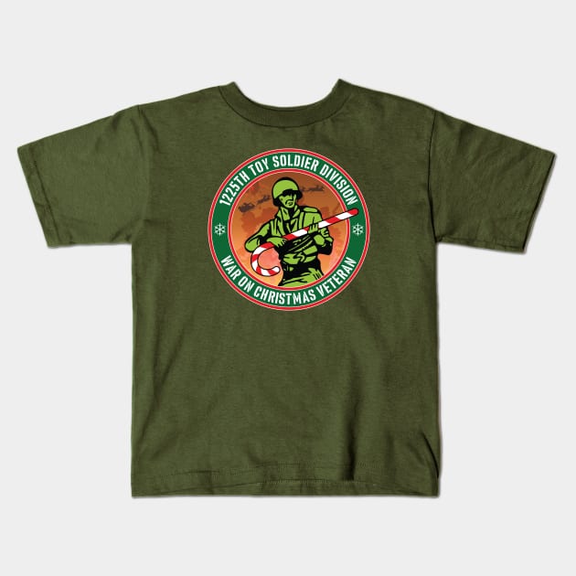 Army Men Toy Soldier War on Christmas - Funny Christmas Kids T-Shirt by Iron Ox Graphics